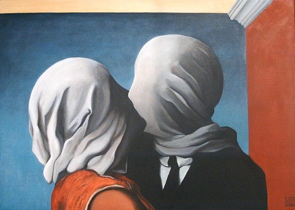 Sketchingunderground_Manieri_Covid19_Magritte_Les Amants_1928
